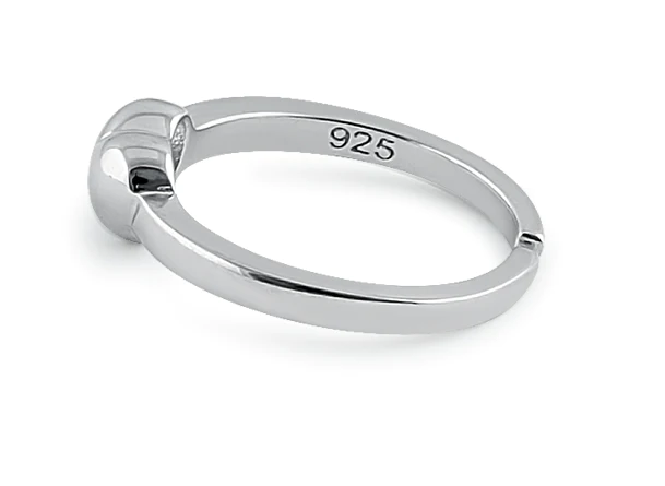 Sterling Silver Puffy Heart Toe Ring