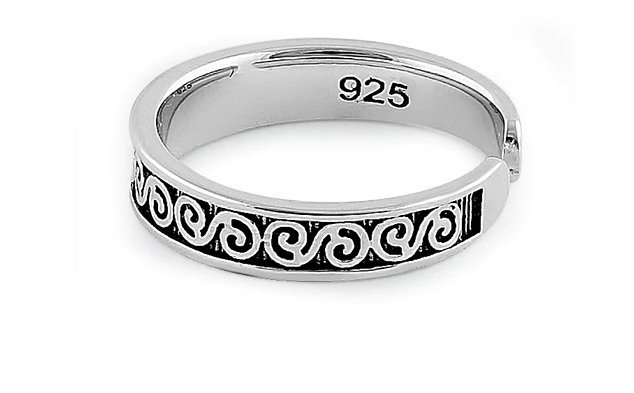 Sterling Silver Celtic S Adjustable Toe Ring