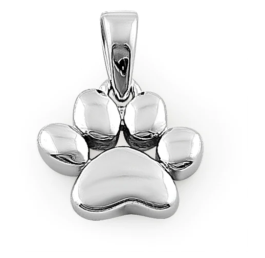 Sterling Silver Paw Pendant